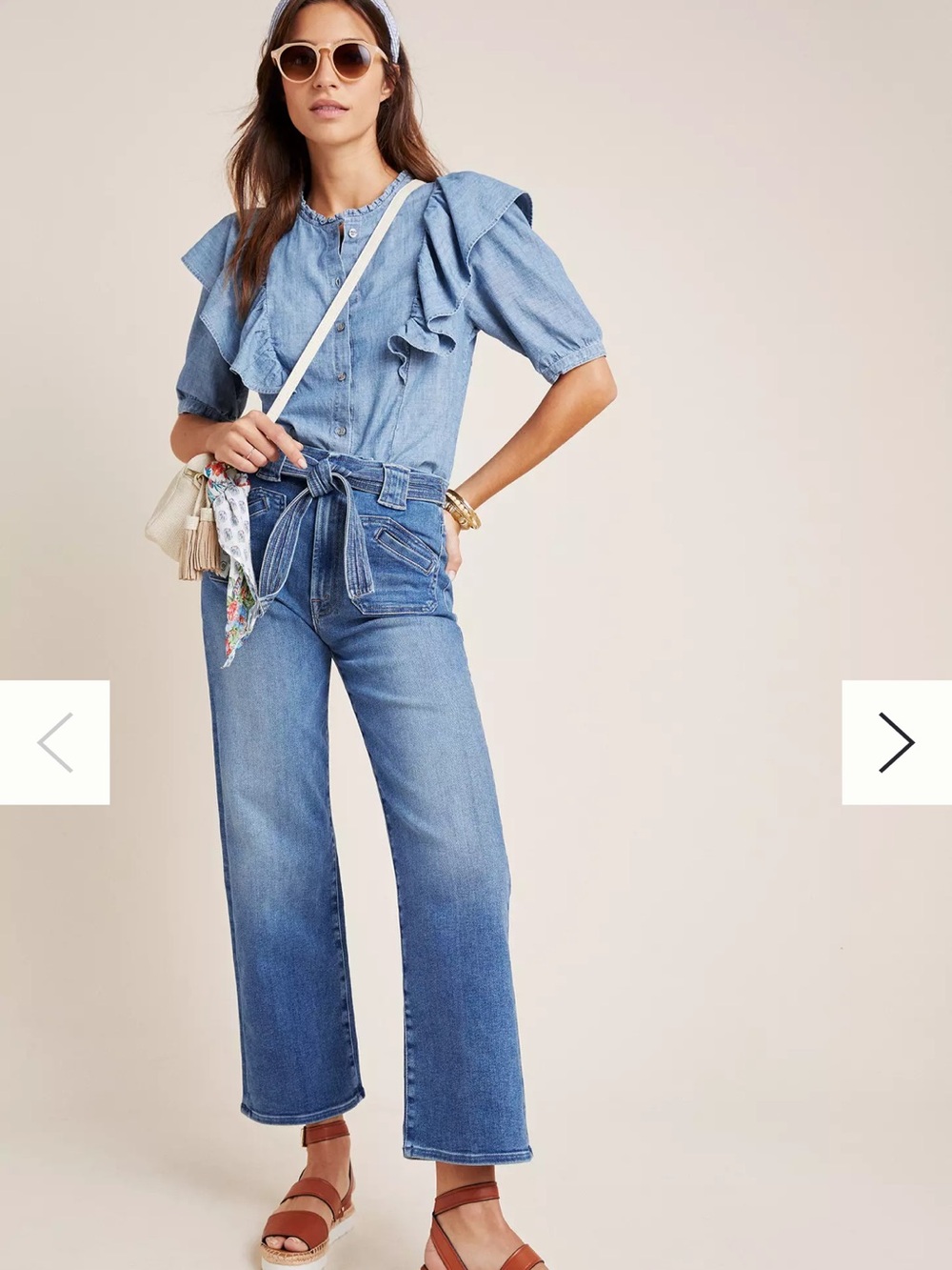 MOTHER The Rambler Tie Patch Ultra High-Rise Jeans - Picture 8 of 9